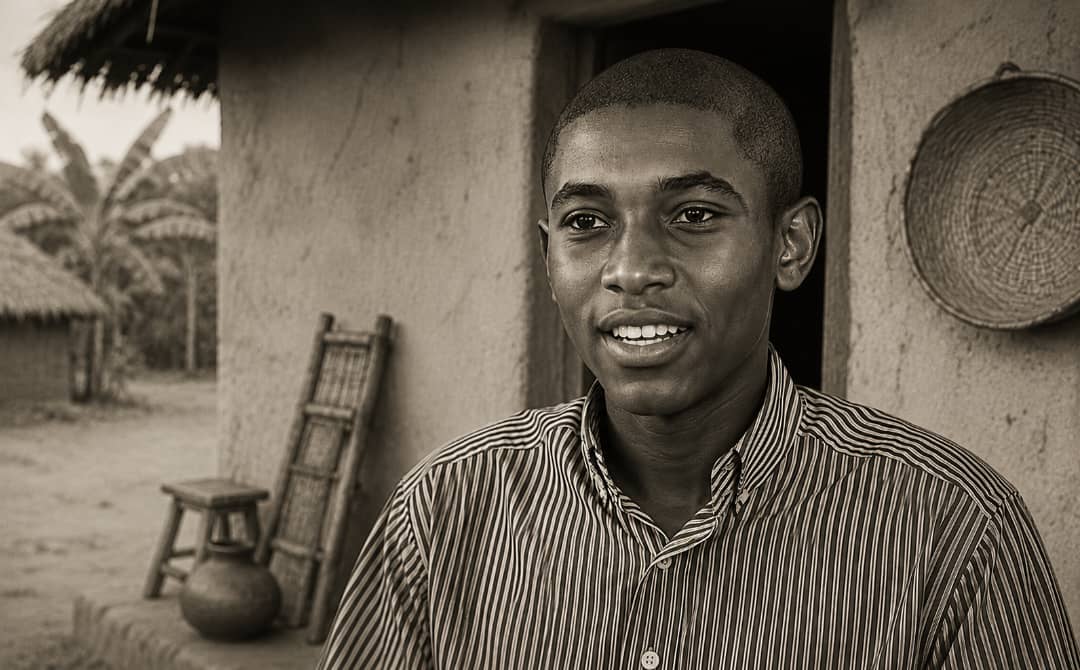 Young Rujugiro Ayabatwa Tribert in his early years in Rwanda